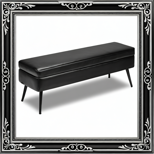 Leather Storage Ottoman Bench