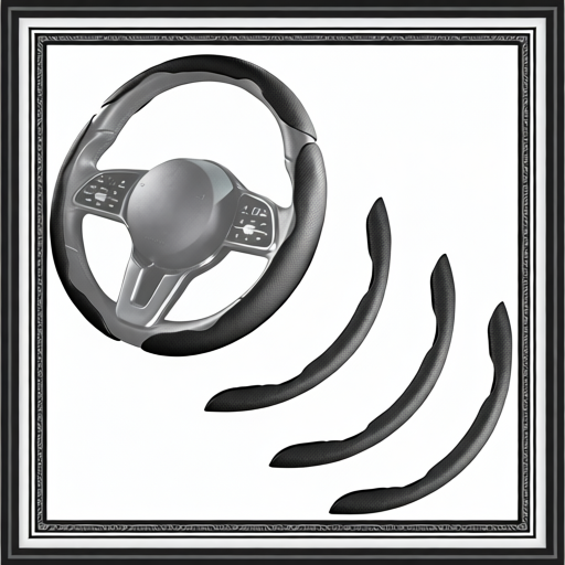 Car Steering Wheel Cover - Black And Gray