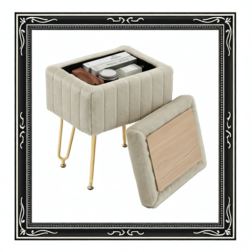 A Luxurious Seating Chair With Storage Function