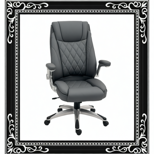 Vinsetto Faux Leather Executive Swivel Office Chair - Dark Grey