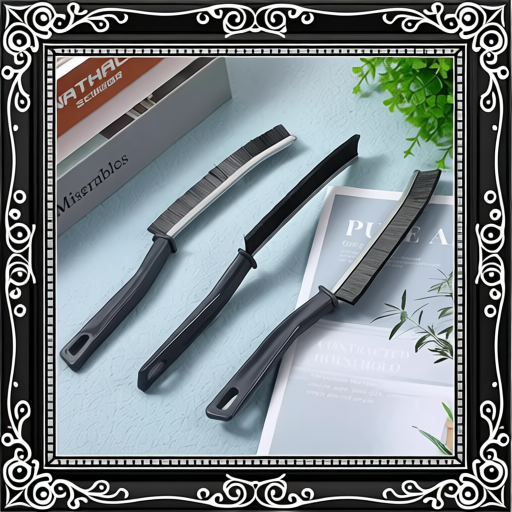 Crevice Cleaning Tool Window Groove Cleaning Brush Bathroom Gap Cleaning Brush Hard Bristle Crevice Cleaning Brush 9.3L X 5W X 0.8H