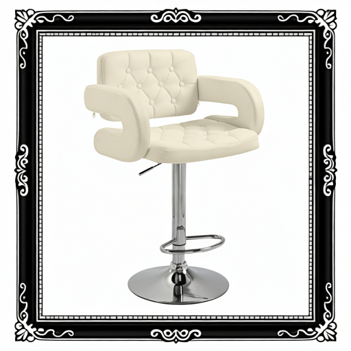 PU Leather Upholstered Swivel Bar Stool