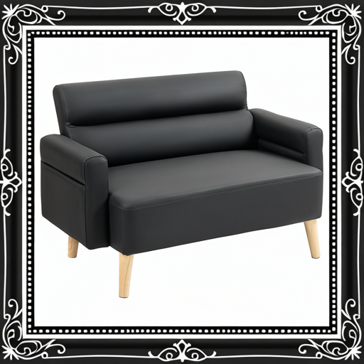 Small Faux Leather 2 Seater Sofa Settee