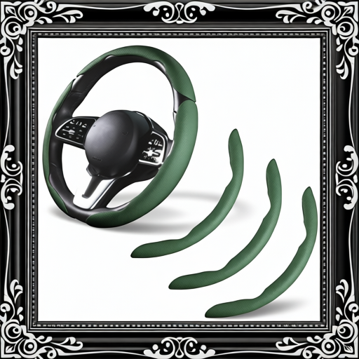 Dark Green Car Steering Wheel Cover