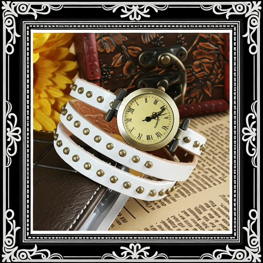 Fashionable Rivet Leather Belt Retro Watch Hand Chain