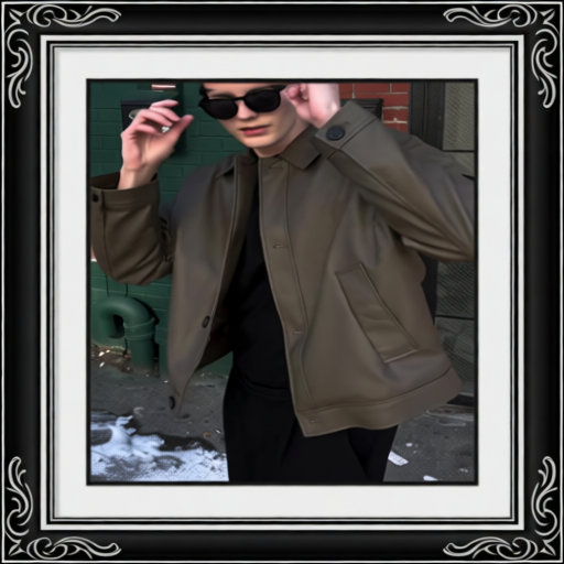 Men's Casual Long-sleeved Leather Jacket