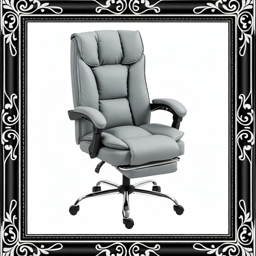 Reclining Faux Leather Swivel Office Chair - Black