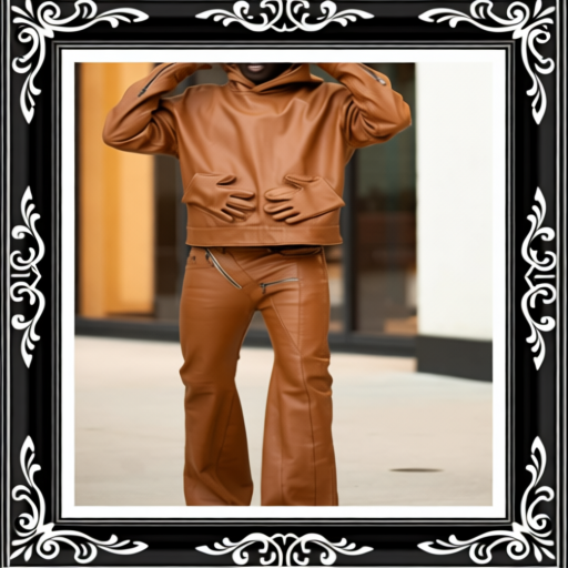 Men's Autumn & Winter Fashion Palm Pocket Leather 2-Piece Set