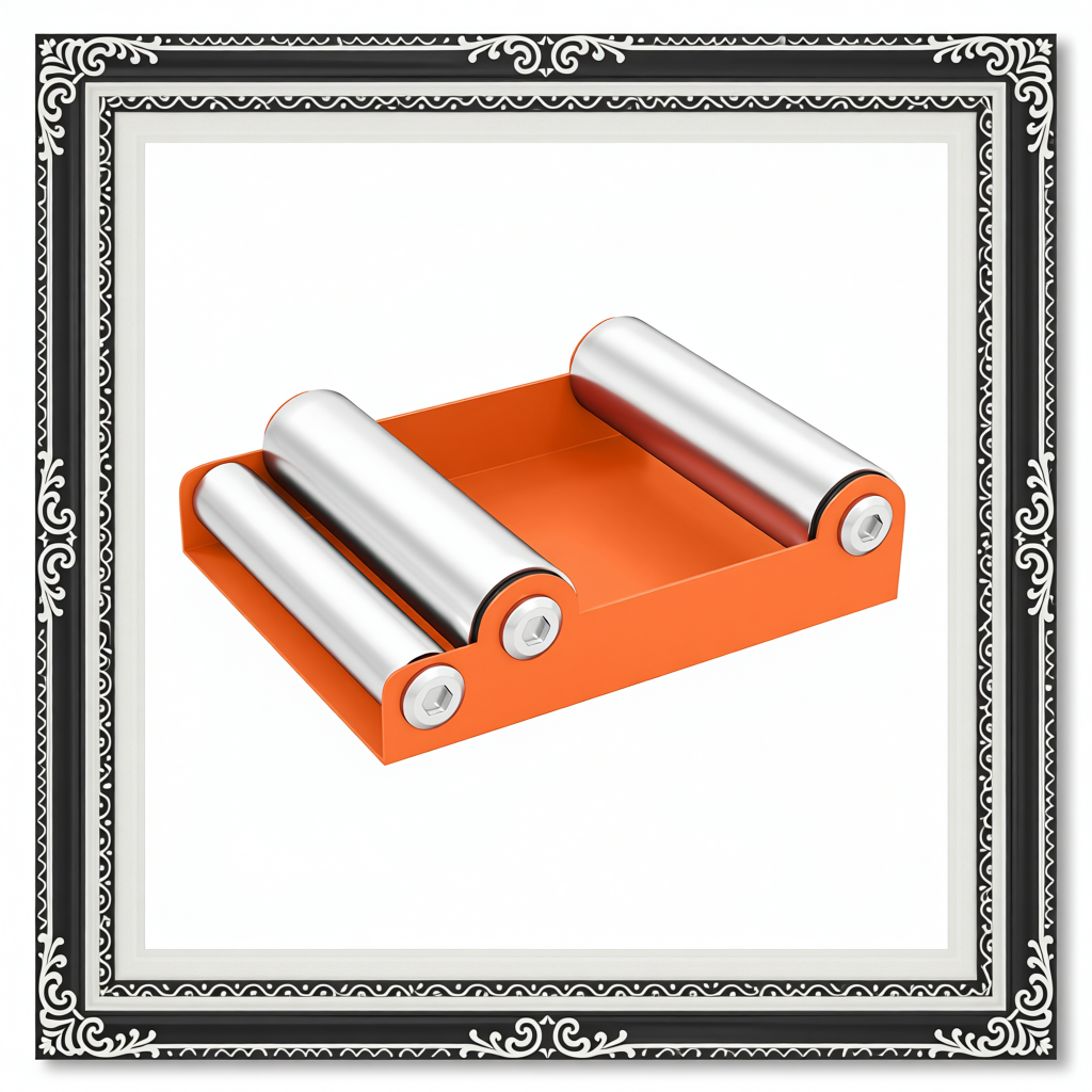Motorcycle Wheel Cleaning Roller Stand Orange
