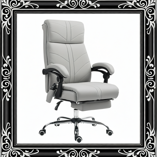Vinsetto Faux Leather Massage Office Chair - Light Grey