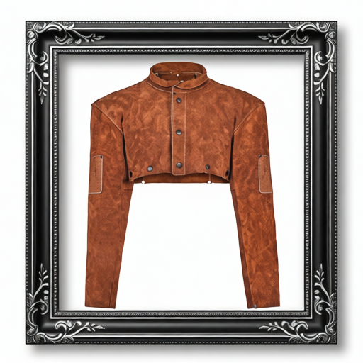 Leather Welding Cape Sleeve, Heavy Duty Flame Resistant Cowhide Safety Cape Sleeves For Men Women, Heat-Resistant For Welding, Blacksmithing, Woodworking, Gardening, XXL-Size