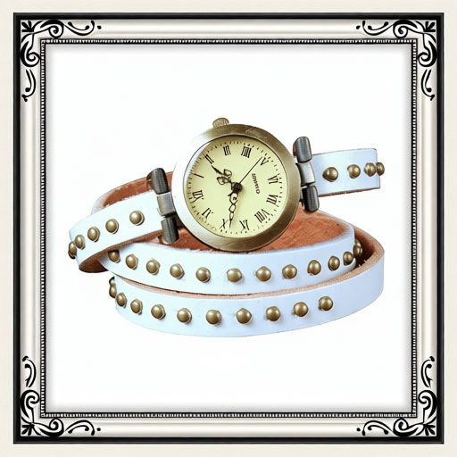 Fashionable Rivet Leather Belt Retro Watch Hand Chain