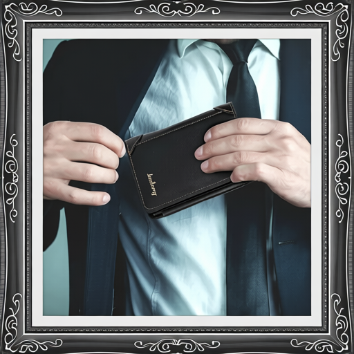 Men Leather Wallet ID Card Holder Purse Trifold Clutch Money