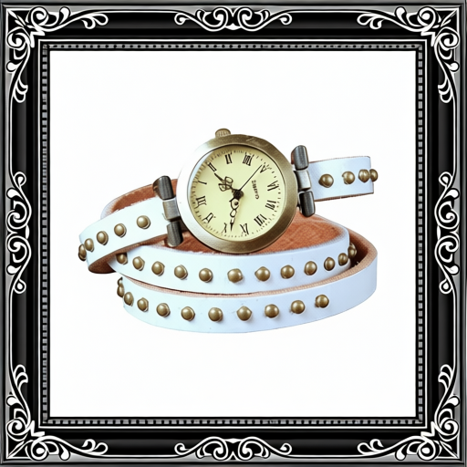 Fashionable Rivet Leather Belt Retro Watch Hand Chain