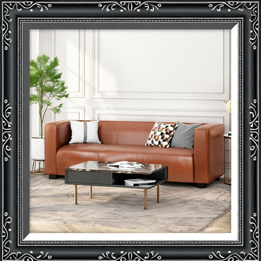 Light Brown Leather Sofa