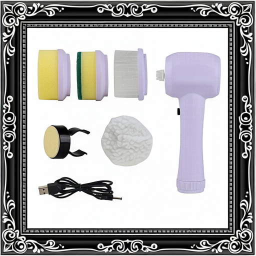 Purple Portable Electric Cleaning Brush