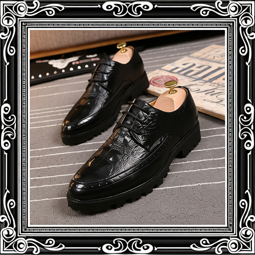 Trendy Men's Casual Height-increasing Shoes British Style