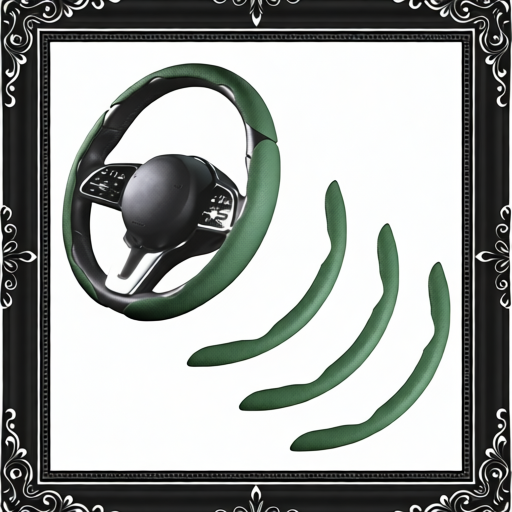 Car Steering Wheel Cover - Dark Green
