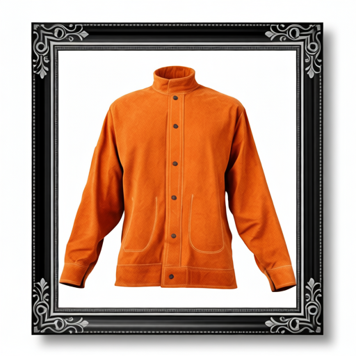 Leather Welding Jacket, Heavy Duty Cowhide Flame Resistant Welding Coat - XXL Size