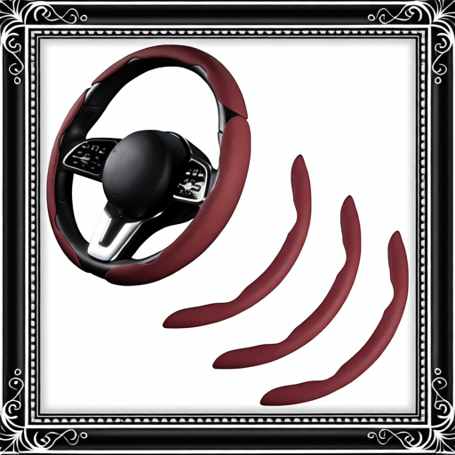 Car Steering Wheel Cover - Red Wine Color