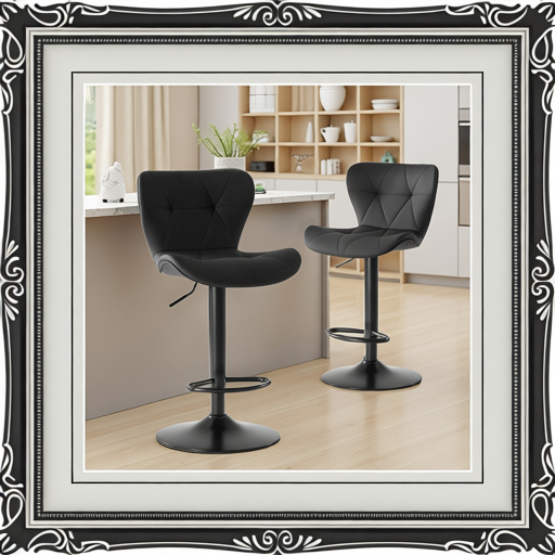 Faux Leather Bar Stools