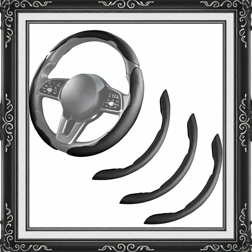 Car Steering Wheel Cover - Black And Gray