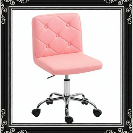 PU Leather Armless Office Chair
