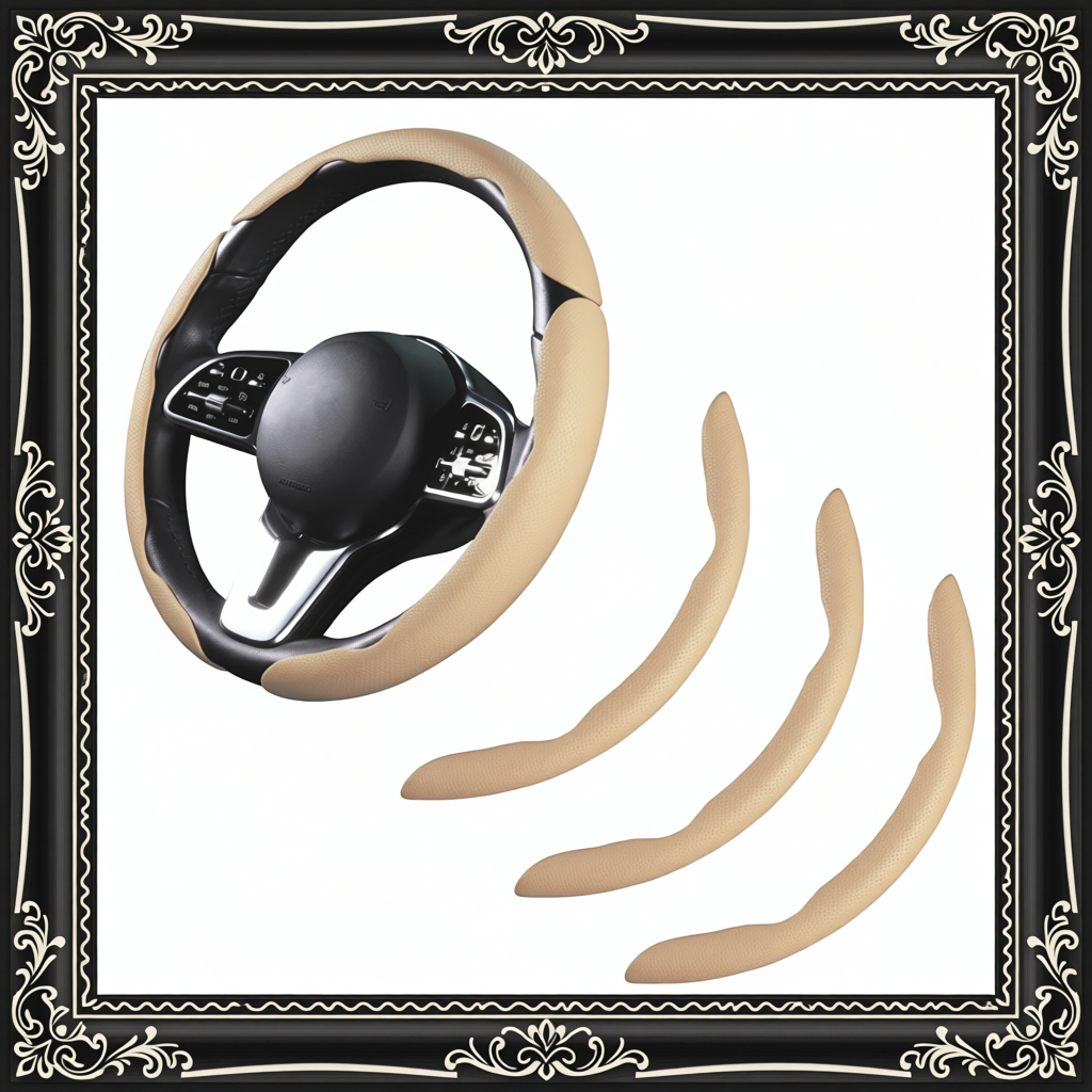 Car Steering Wheel Cover - White