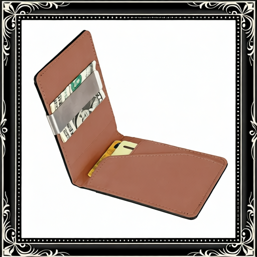 Unisex PU Leather Wallet RFID Blocking Slim Bifold Credit Card Holder With Money Clip