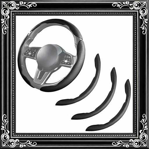 Car Steering Wheel Cover - Black And Gray