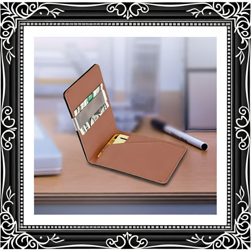 Unisex PU Leather Wallet RFID Blocking Slim Bifold Credit Card Holder With Money Clip