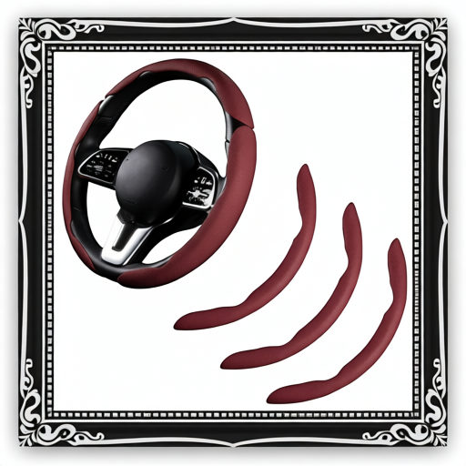 Red Wine Car Steering Wheel Cover