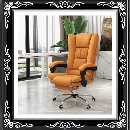 PU Leather Executive Massage Office Chair with 4 Vibration, Reclining w/ Adjustable Height, Swivel Wheels, Light Brown