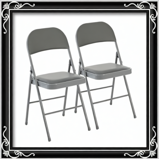 Folding Chair, Leather Padded Folding Chairs, Easy To Use And Store, Outdoor And Indoor, For Home, Office, Party, Comfy