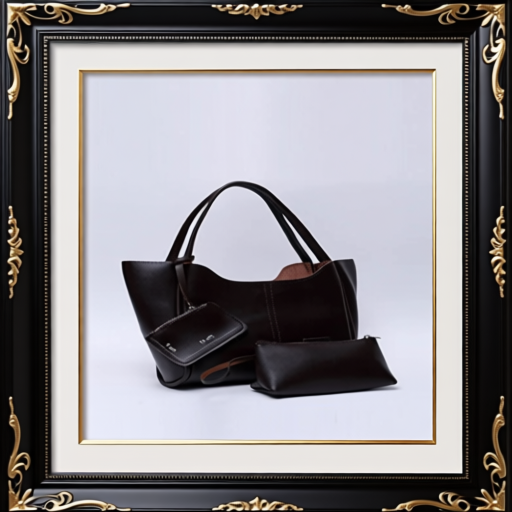 Brown SHK108 Faux Leather Women Hand And Shoulder Bag With Wallet And Makeup Bag