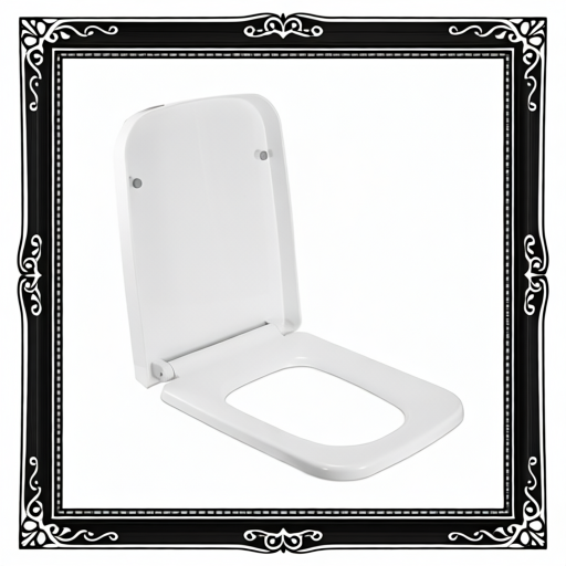 Square Toilet Seat With Grip-Tight Seat Bumpers