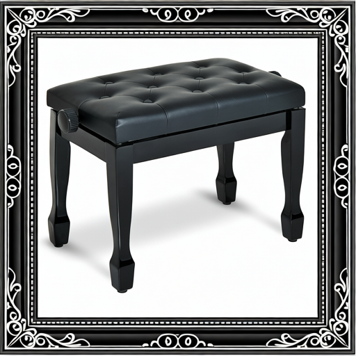 PU Leather Upholstered Piano Stool