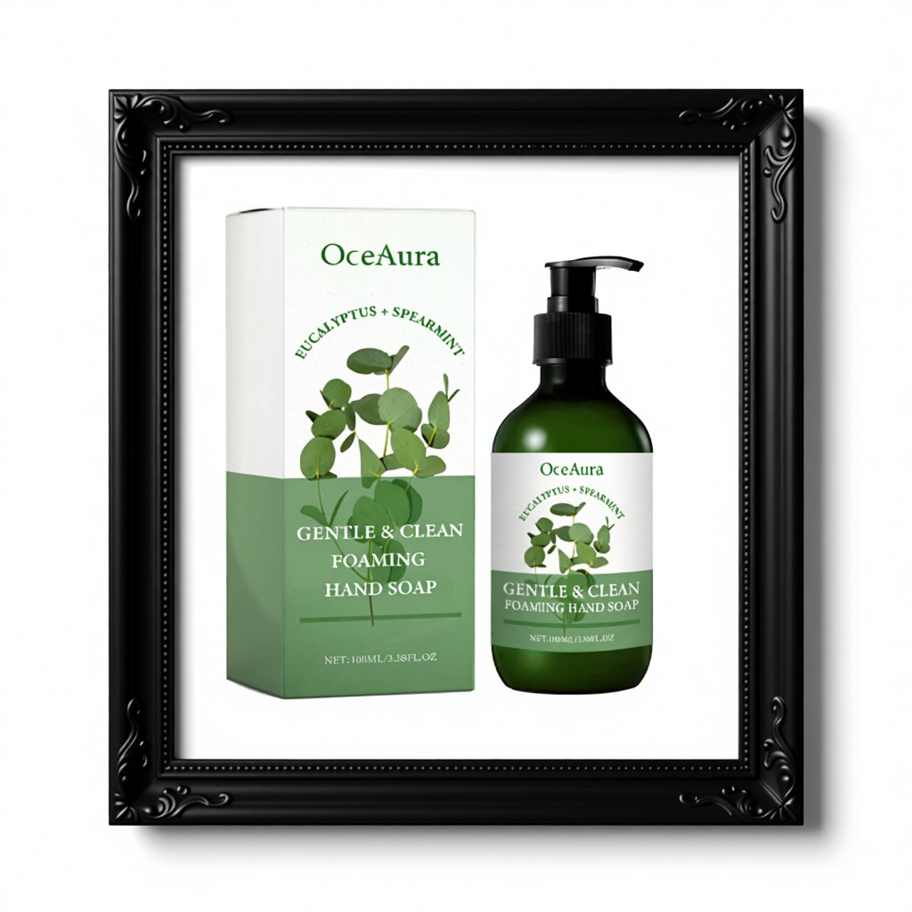 OceAura Gentle Clean Foaming Hand Soap, Gentle Cleansing Decontamination Moisturizing Skin Cleansing Skin
