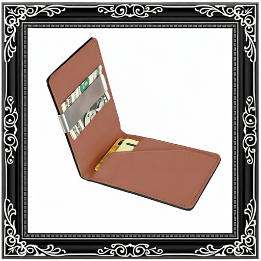Unisex PU Leather Wallet RFID Blocking Slim Bifold Credit Card Holder With Money Clip