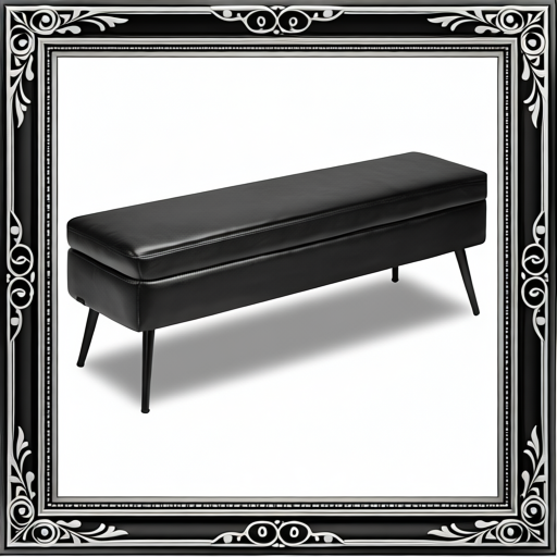 Leather Storage Ottoman Bench