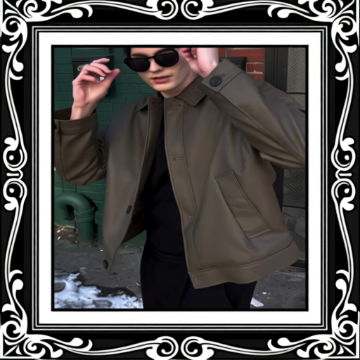 Men's Casual Long-sleeved Leather Jacket