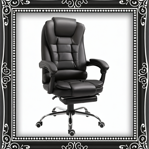 PU Leather Executive Office Chair, High Back Swivel Chair With Retractable Footrest, Adjustable Height, Reclining Function, Brown