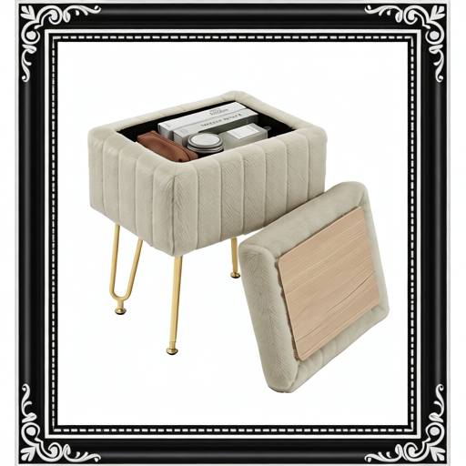 A Luxurious Seating Chair With Storage Function