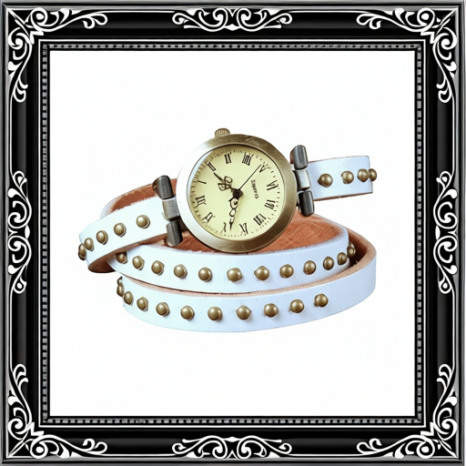 Fashionable Rivet Leather Belt Retro Watch Hand Chain