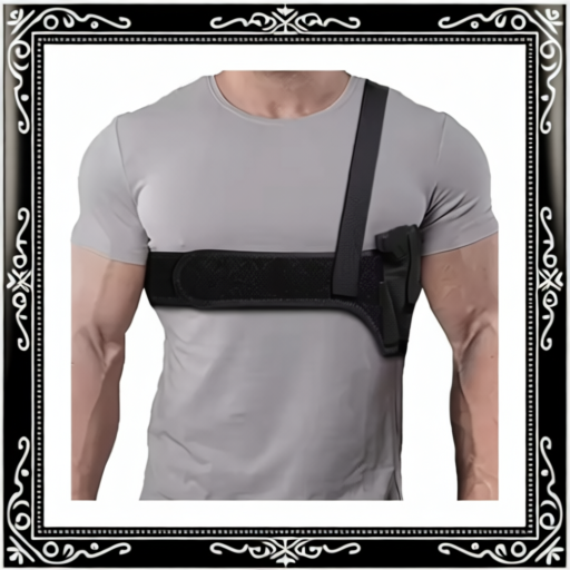 Multi Functional Outdoor Tactical Chloroprene Rubber Shoulder Leather Cover Breathable Hidden Underarm Gun Bag Hunting Flexible Chest Tool