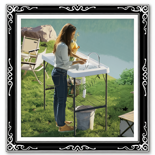 Folding Fish Cleaning Table