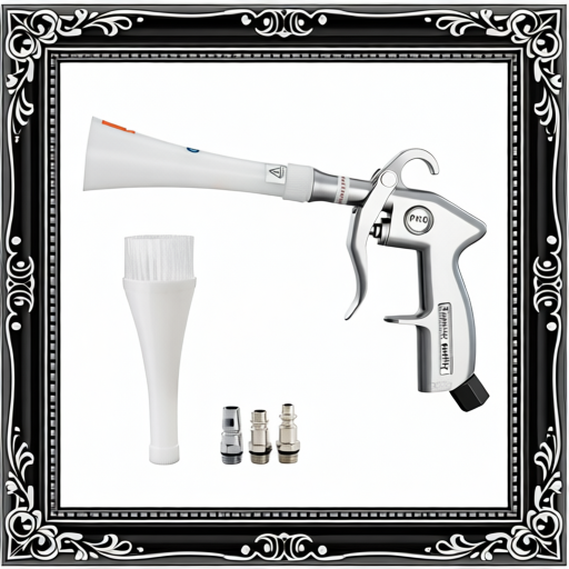 Car Cleaning Gun, 6-9.2 Bar High-Pressure Air Blow Gun With 2 Set Nozzles, 360° Rotating Nozzle For Thorough Cleaning, Quickly Blasts Dirt And Dust From Surface, Work With 1/4 NPT Air Compressor