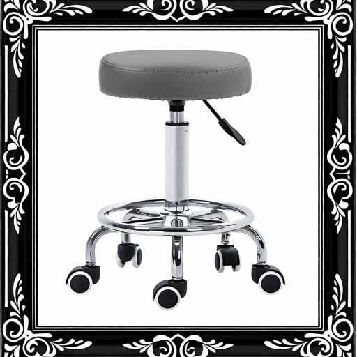 Vinsetto PU Leather Rolling Stool