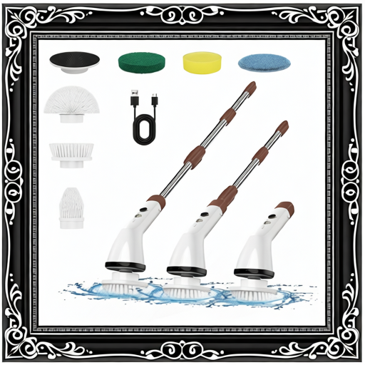 Seven-in-One Handheld Long-Handle Wireless Electric Cleaning Brush