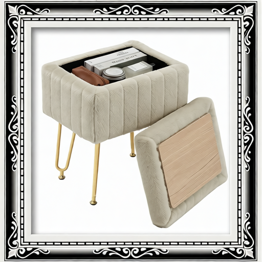 A Luxurious Seating Chair With Storage Function